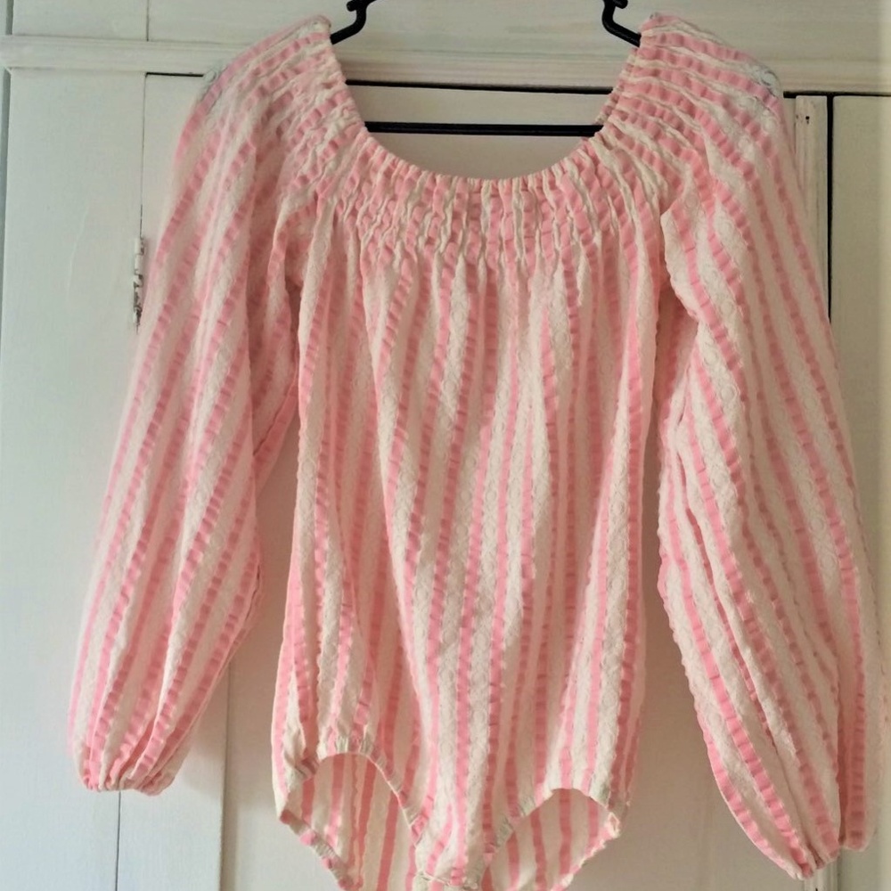 Vintage Danskin Leotard/Onsie with bell sleeves